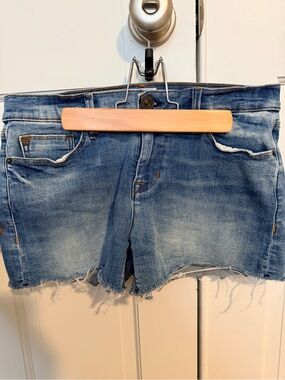 Hudson Amber Denim Frayed Hem Women's Shorts - Blue size 27